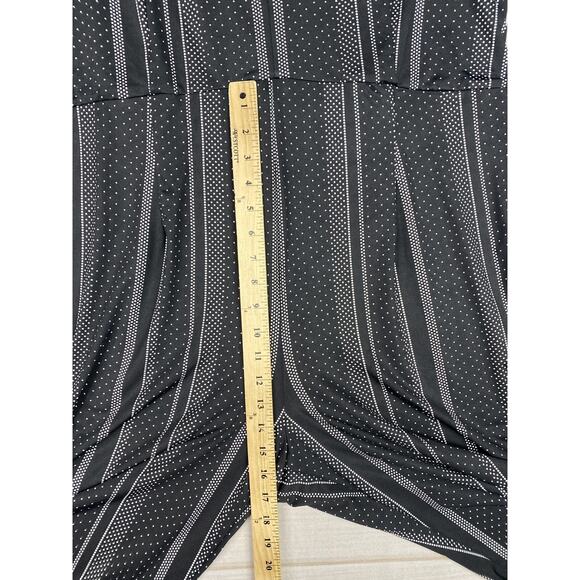 NY Collection Jumpsuit Womens 1XP Petite Black Polka Dot Cap Sleeve Romper NWT - Picture 8 of 10